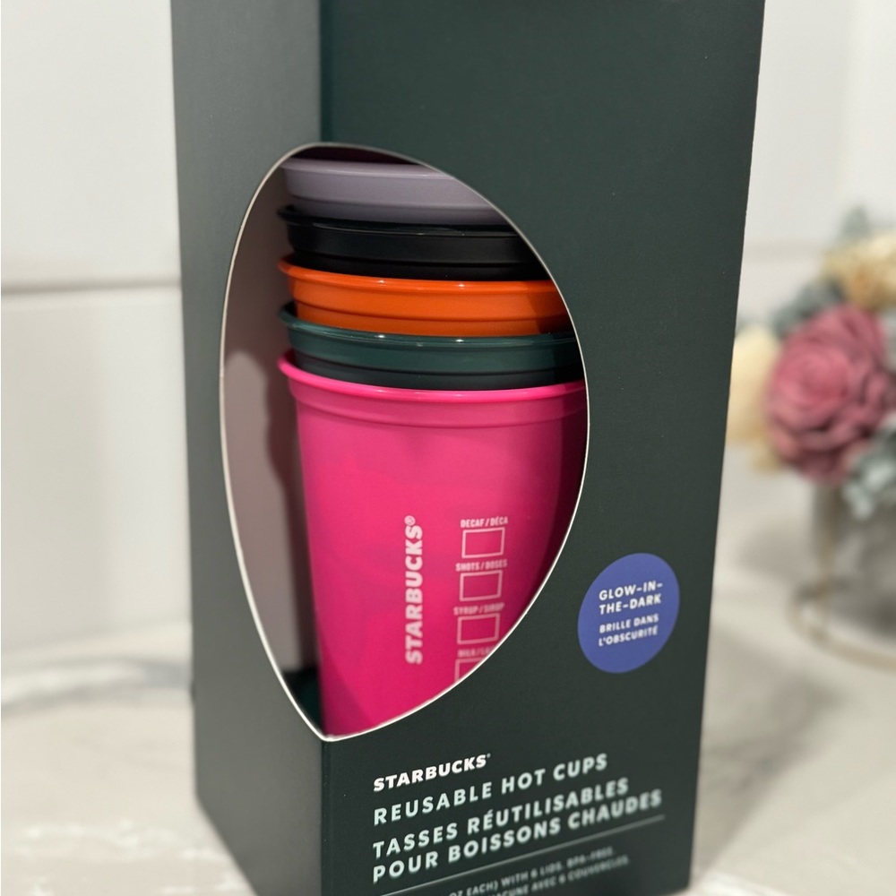 2023 Starbucks Glow in the Dark, reusable 16oz tumblers.
